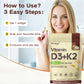 Vitamin D3K2，assists calcium absorption, trace ingredient vitamin supplement soft capsule