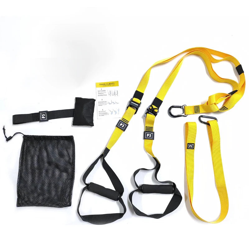 New Fitness Suspension Hanging Training Fitness Strength P3 Hanging Trainer Adjustable Yoga Belt Wall Mounted Sports Belt Yoga