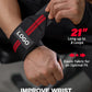 1 Pair Wristband Wrist Support Brace Straps Extra Strength Weight Lifting Wrist Wraps Bandage Fitness Gym Training Custom Logo