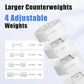 Adjustable Dumbbell Set of 2, Anti-slip Handle, Macaron Colors, 4 Weights Each 2.2-8.8 lbs for Home Workout