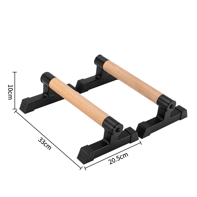 Solid Wood Push Up Board – Anti-Slip Calisthenics Stand for Home Gym Strength Training