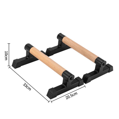 Solid Wood Push Up Board – Anti-Slip Calisthenics Stand for Home Gym Strength Training