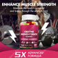 Creatine Monohydrate Gummies - 5g for Men & Women, 80 Count Creatine Chewable Supplements for Muscle Gain, Muscle Strength