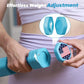 Adjustable Dumbbell Set for Women, 4-in-1 Hand Weights, 2-5 lbs Each with Soft Rubber Handle for Home Gym Training