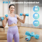 Adjustable Dumbbell Set for Women, 4-in-1 Hand Weights, 2-5 lbs Each with Soft Rubber Handle for Home Gym Training