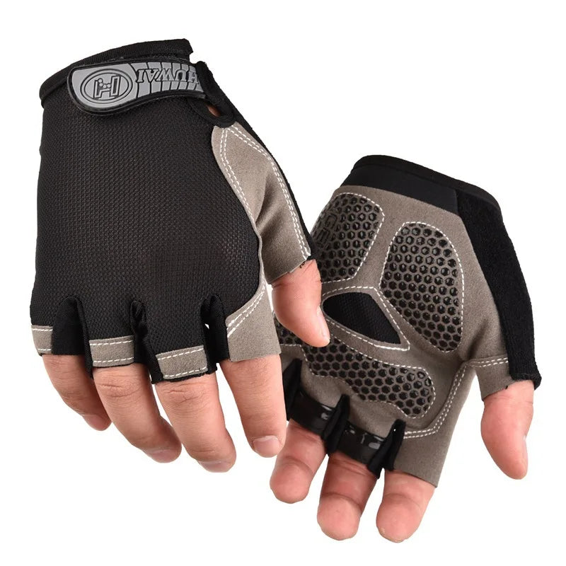 Mtb Gloves Cycling Breathable Gym Workout Gloves for Men Women Half Finger Non-slip Weight Lifting Motorcycle Fitness Gloves