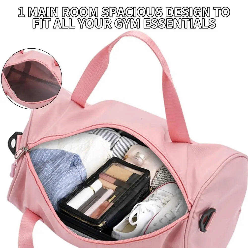 New Mini Gym Bag Solid Color Waterproof Sports Bags Large Capacity Lightweight Yoga Bag for Women