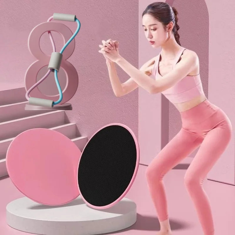 8 Shape Tension Band Full-Body Workout Accessories Fitness Core Sliders Abdominal Training Yoga Sports Equipment Gliding Disc