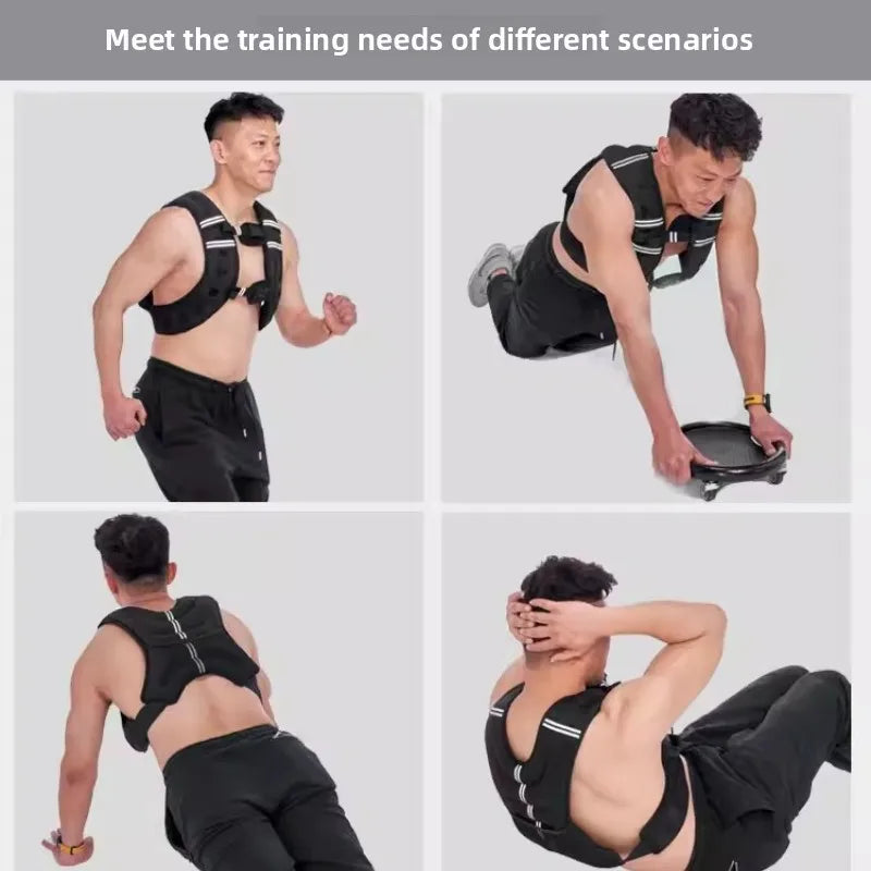 Adjustable Weighted Vest，Fitness Training for Men & Women,Strength, Running, with Removable Sandbags, Full Body Workout Vest