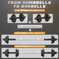 Adjustable Dumbbell Set 22-88Lbs with Solid Steel, Barbell Connector for Home Gym Strength Training Men Women