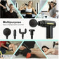 2026Portable Muscle Massage Gun For Body Massage, With Led Touch Screen, Speed Adjustment,, And 4 Replaceable，Rechargeable