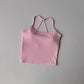 Women's Cross Back Push-Up Yoga Sports Bra Comfortable Gym Tank Top Workout Fitness Vest 'Naked Feeling' Gym Bra Fitness Wear