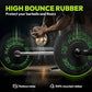 2-Inch Bumper Plates High Bounce Weight Plate Set 45/100/160/190/260/300lb Barbell Weight Plates Set for Home Gym Color