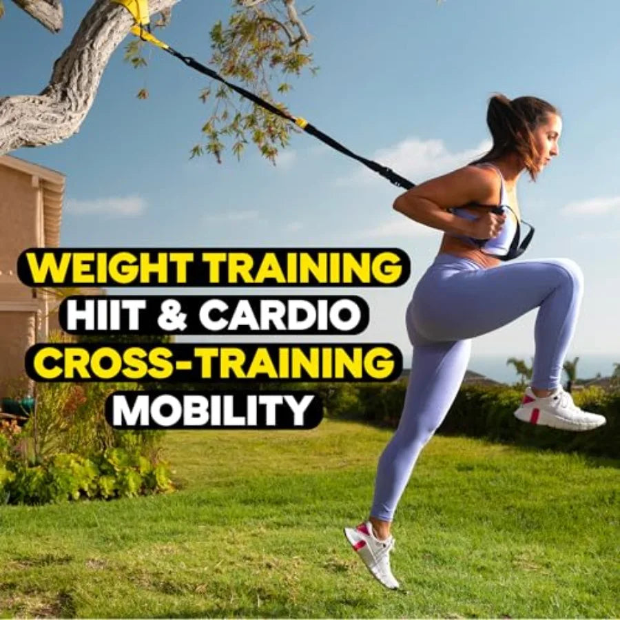 Pro3 Home Gym System Professional-Grade Suspension Trainer for Strength Training HIIT Cardio Full-Body Workouts Durable Design