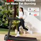 Foldable Treadmill with Incline, 3.0HP Quiet Walking Pad, 300LBS Capacity, Portable for Home Office Running Jogging