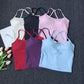Women's Cross Back Push-Up Yoga Sports Bra Comfortable Gym Tank Top Workout Fitness Vest 'Naked Feeling' Gym Bra Fitness Wear