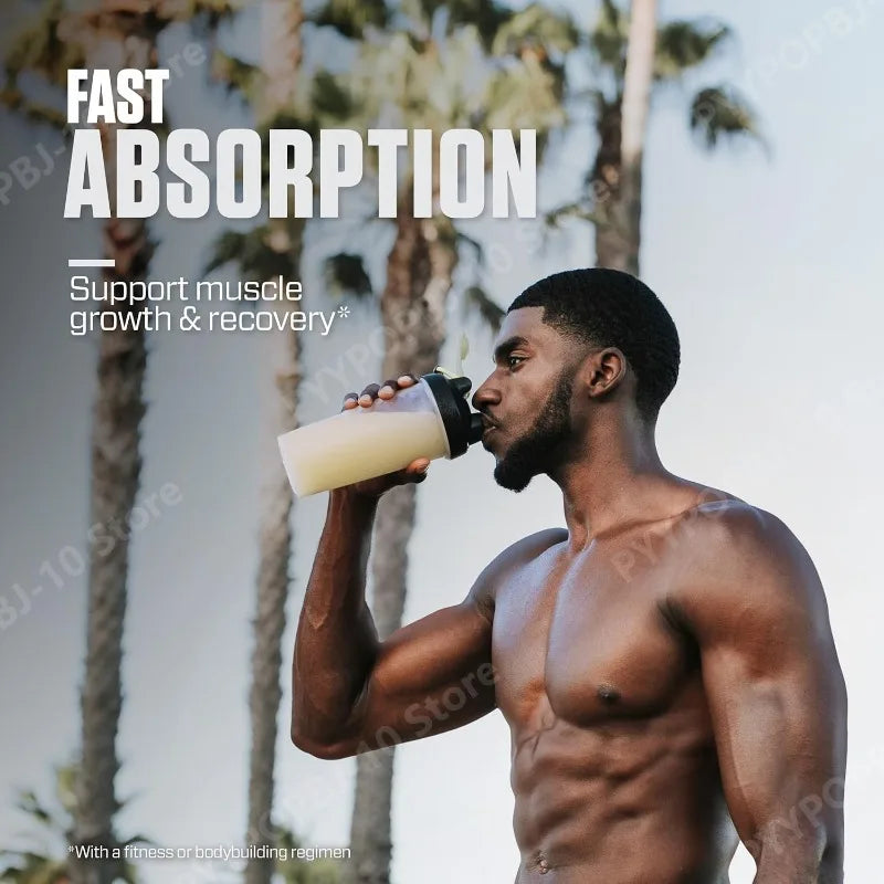 Whey Protein Powder Isolate Cookies Cream 650g of Protein 5.5g BCAAs Less Than 120 Cal Gluten Free