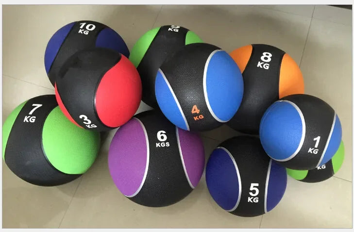 Fitness Medicine Balls 5 10, 15 20 25 30 50LB Rehabilitation  Weight Strength Train Conditioning Exercises, Cardio Gravity Ball