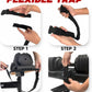 Adjustable Dumbbell Stand with 160lb Capacity, Spotter Rack & Strap for Easy Storage and Safety