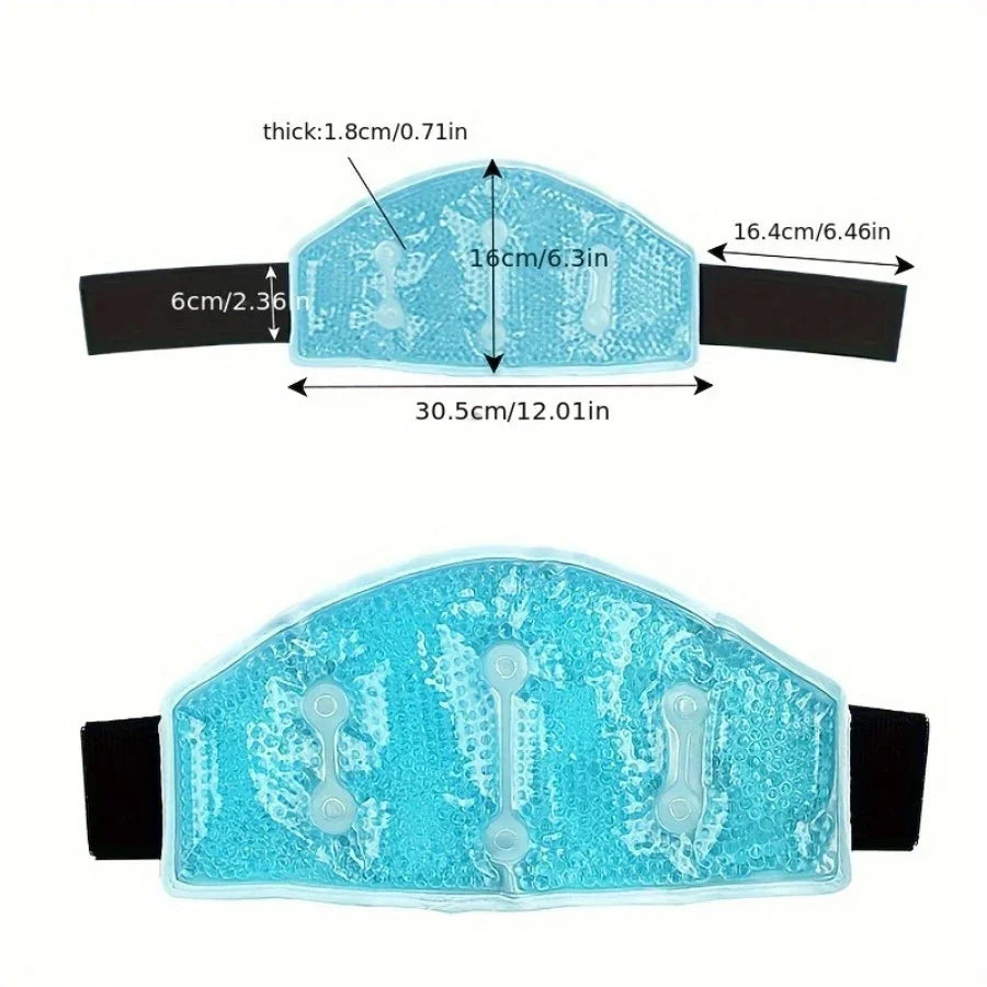 Hot & Cold Plush Neck & Shoulder Gel Bead Wrap Relief for Tension Shoulder Neck and Waist Relief Microwave and Refrigerator