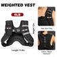 Weighted vest for men and women with reflective strips for exercise, strength training, running, and walking