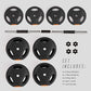 Fitness Adjustable Dumbbells Set 2 in 1 Barbell for Home Gym Steel Black Durable Lightweight Design for Muscle and Stre