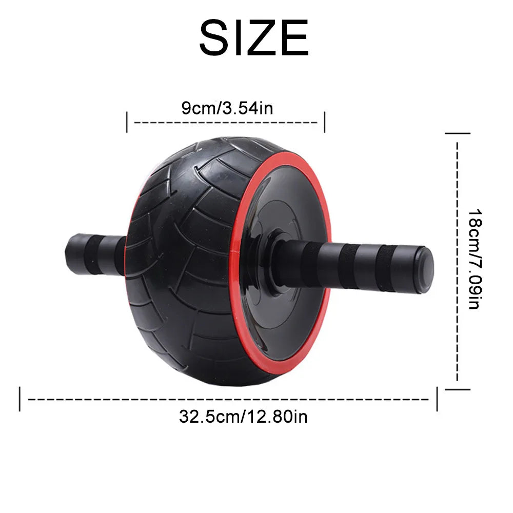 Ab Wheel Roller Strength Training Fitness Equipment Home Gym Exerciser Workouts Abdominal Muscle Trainer