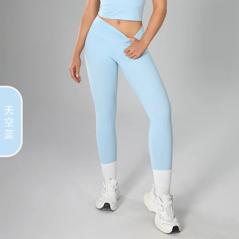 Yoga Sporty Leggings For Women Fitness Women's Leggings Sports Tights Pants Sportswear Woman Gym Trousers Yoga Workout Clothes