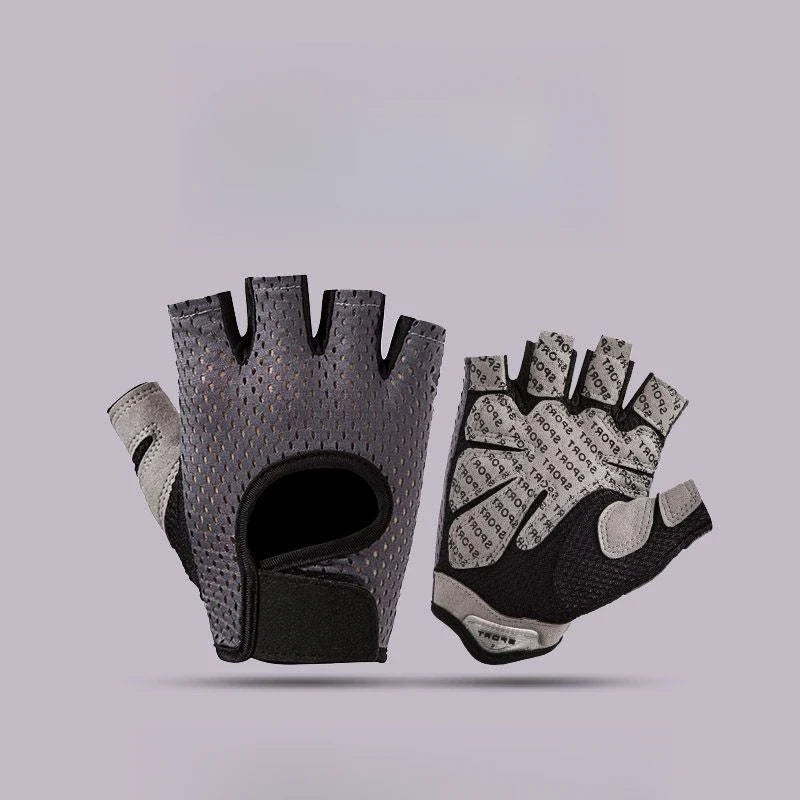 Weightlifting Gloves Women Men Fitness Gym Gloves Half Finger Breathable Non-slip Gel Pad Bodybuilding Training Dumbbells Gloves