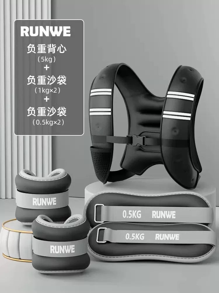 Adjustable Weighted Vest，Fitness Training for Men & Women,Strength, Running, with Removable Sandbags, Full Body Workout Vest