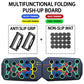 Portable Multifunctional Push-up Board Set With Handles Foldable Fitness Equipment For Chest Abdomen Arms And Back Training