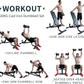 44Lbs Cast Iron Adjustable Dumbbell Set Hand Weight with Solid Dumbbell Handles Changed into Barbell Handily Great for Bodybuild