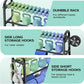 3-Tier Adjustable Dumbbell Rack - 360LB Capacity Space-Saving Home Gym Storage for Weights & Kettlebells