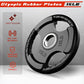 Rubber Grip Plates for Barbell, 2-Inch Weight Plates for Weightlifting and Strength Training in Home & Gym, 2x15LB