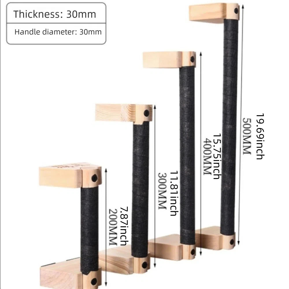 1 Pair Street Fitness Push Up Bar Solid Wood Non-slip Push-up Rack Stable Planche Push-up Home Exercise Equipment Push-up