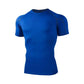 2025 Compressed T-shirt Men's sportswear Running T-shirt Elastic Quick-drying Exercise T-shirt for men exercising in the gym