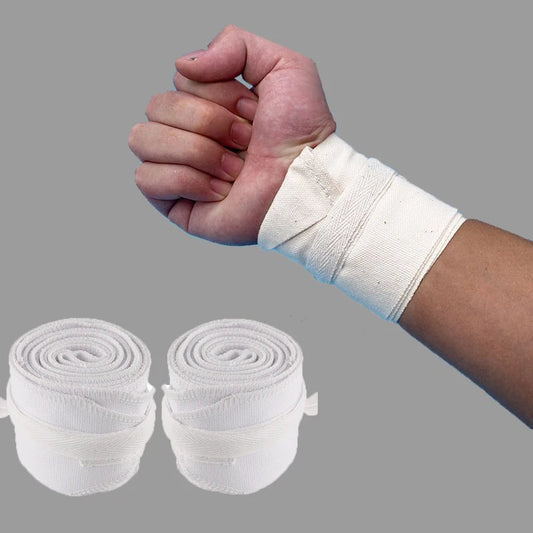 100% Cotton Powerflifting Straps,Soft White Weight Lifting Wrist Support,Fitness Safety Support,Wrist Straps,1Pair