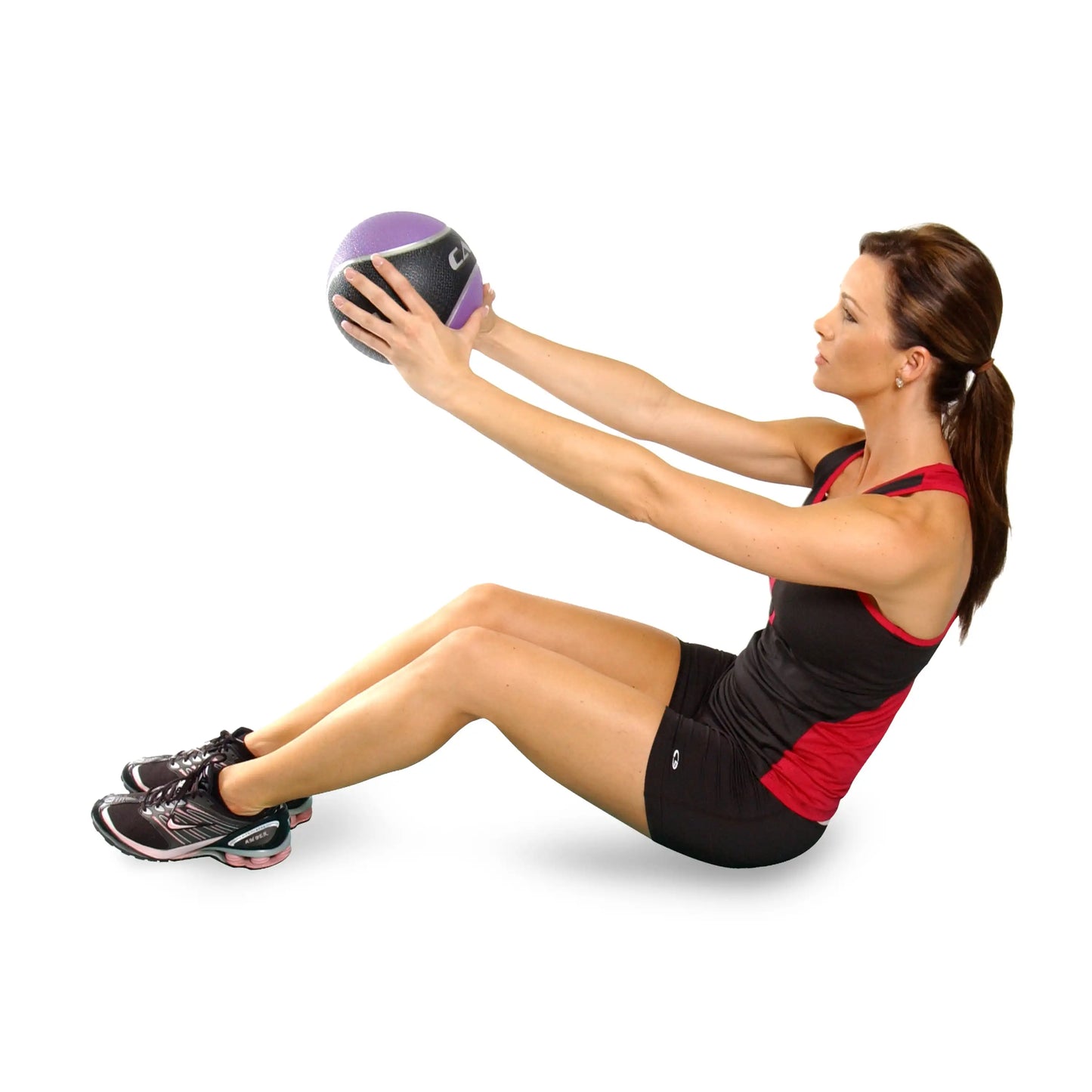 Barbell Rubber Medicine Ball, 8lb