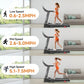 Treadmill with Incline for Home, Folding Treadmill with 300LBS Capacity, 7.5MPH, 16'' Wide Belt, 64 Programs, Shock Absorption,