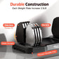 FEIERDUN Adjustable Dumbbells Set, 5LB to 25LB Dumbbell Pair,Home Gym 50lbs, Anti-Slip Handle for Exercise Equipment