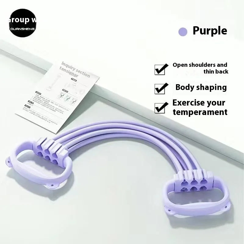 Yoga Tension Ropes,Adjustable Weight Resistance Bands for Shoulder and Back Workout, Home Gym Fitness Stretch Straps