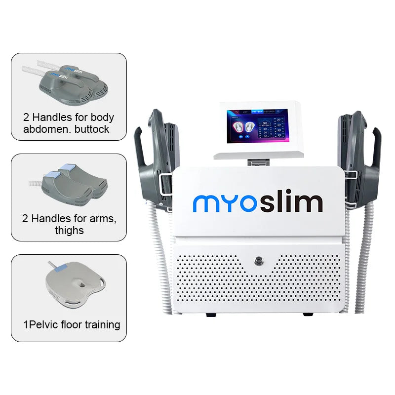 Professional Ems Body Sculpt Machine Myoslim Neo Muscle Stimulators Full Body Massager 5 handles with Pelvic Floor Cushion