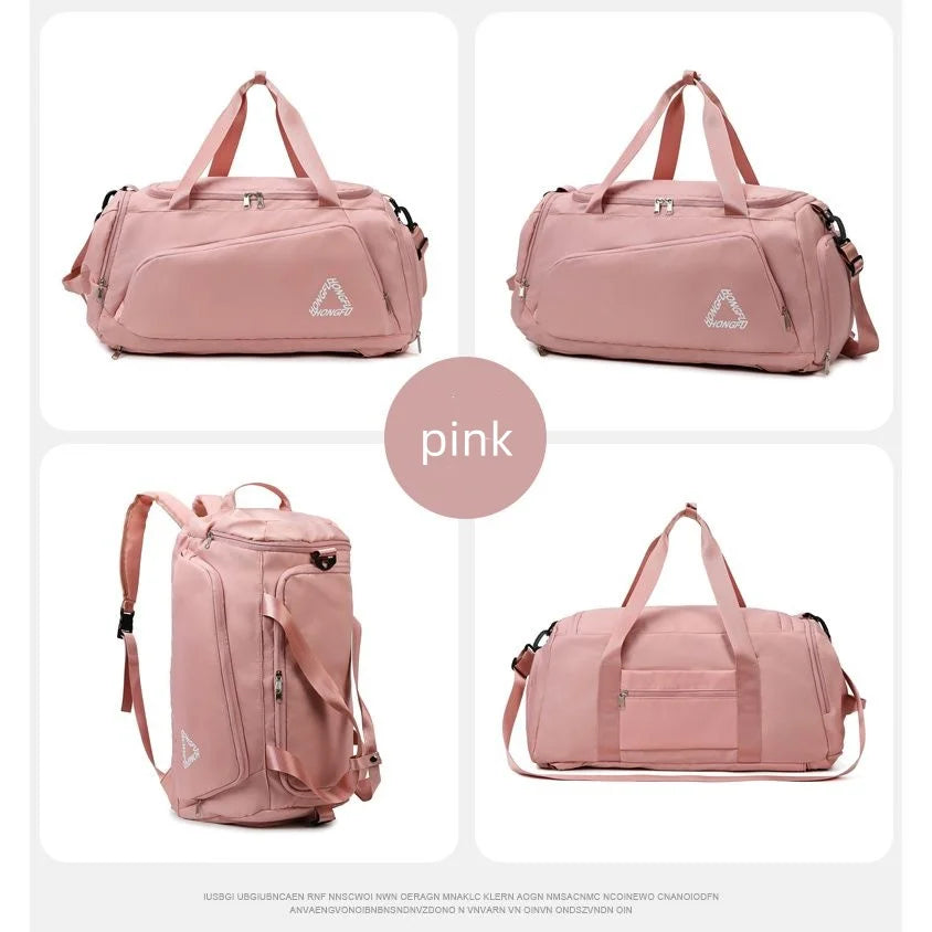 Travel Gym Bags Dry Wet Separation Shoulder Bag Yoga Fitness  Backpack Men Women Waterproof With Shoe Compartment Sports Handbag
