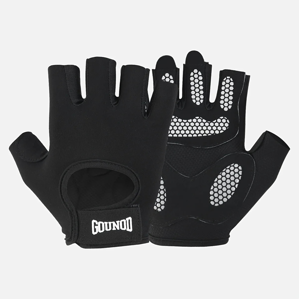 GOUNOD 1 pair of half-finger sports gloves, anti-slip and breathable sports gloves, weightlifting and yoga, comfortable fitness