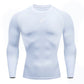 Men Running Compression T-shirt Long Sleeve Sport Tees Gym Fitness Sportshirts Male Jogging Tracksuit Homme Athletic Shirt Tops