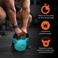 GYMENIST Kettlebell Fitness Iron Weights with Neoprene Coating Around The Bottom Half of The Metal Kettle Bell for Home Gym Str