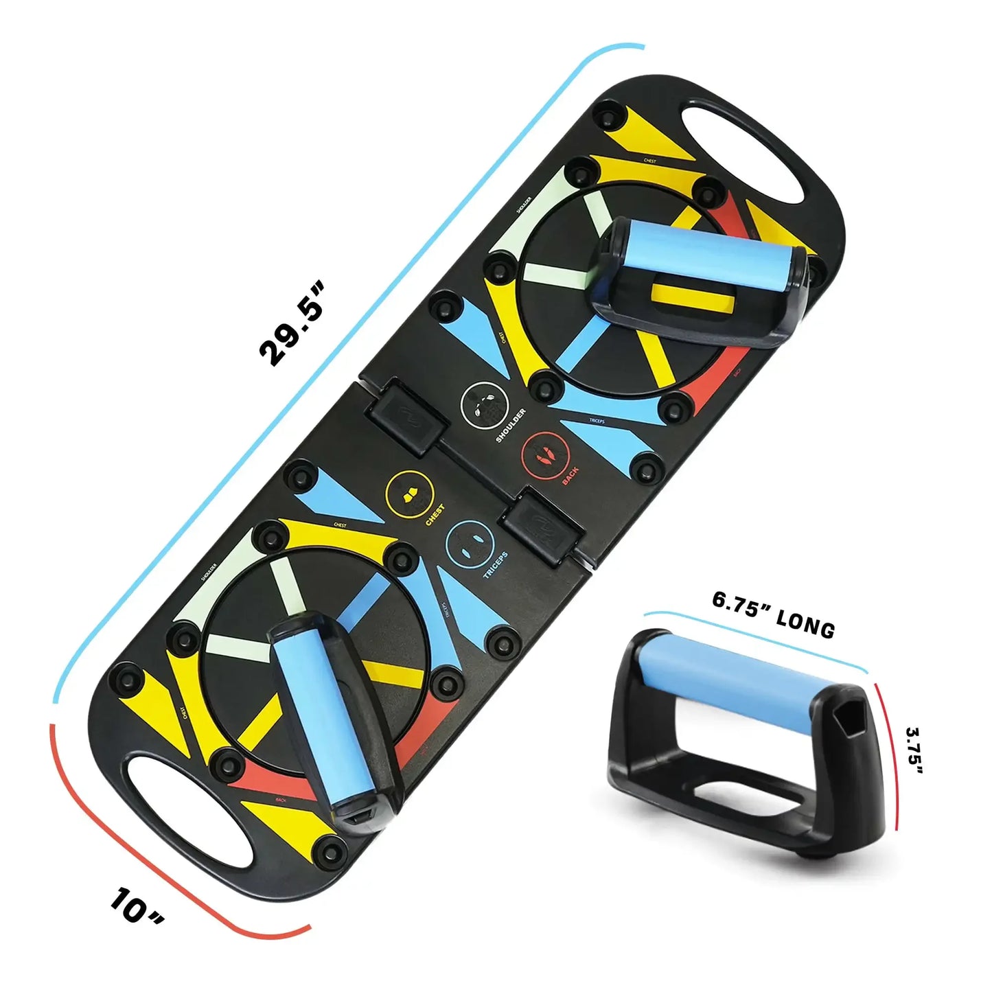 Multi-Color Guide Push Up Board, Multifunction Training Tool for Home Workout, Targets Different Muscle Groups Effectively