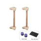 1 Pair Wooden Push-up Bar Stands Gym Push Ups Rack Board Fitness Exercise Body Building Training Handstand Parallel Rod