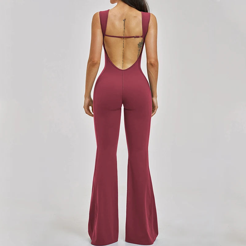Yoga Jumpsuit Women One Piece Sports Set Fitness Bodysuit Workout Clothes for Women Sportwear Buttock lifting Set Activewear