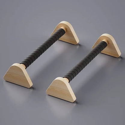 2pcs Wooden Push-up Bar Stands Gym Push Ups Rack Board Fitness Exercise Body Building Training Handstand Parallel Rod